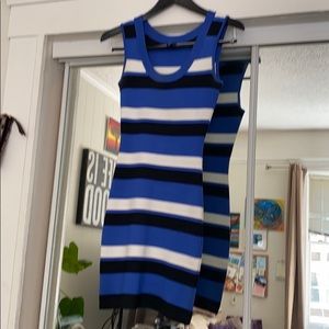 Marciano Stripped Bodycon Dress